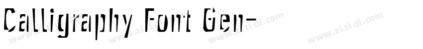 Calligraphy Font Gen字体转换